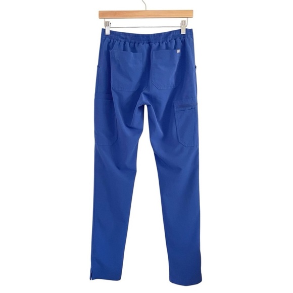 Figs Scrub Set Limited Edition Denim Blue Small Catarina Top  XS Tall Yola Pants - Picture 9 of 16